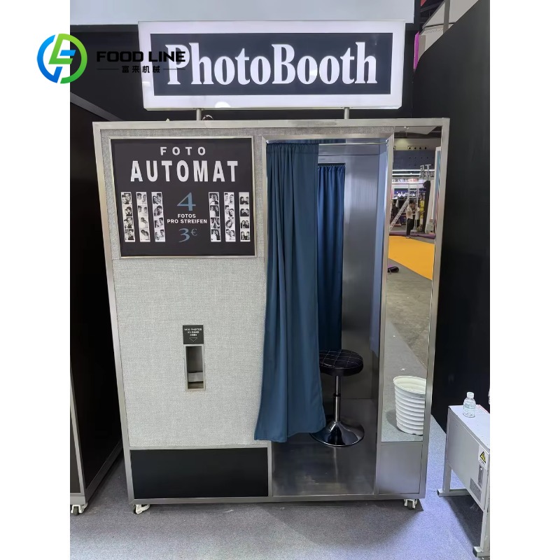 Commercial Photo Printing Kiosk - Maßgefertigter kommerzieller Retro-Fotoautomaten-Kiosk mit hoher Stabilität