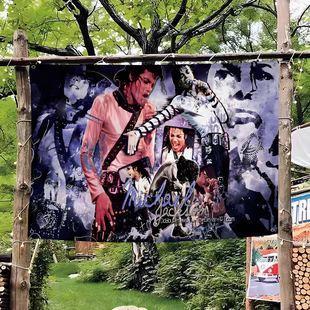 Commercial Printing Company - Michael Jackson Sänger Hochwertige Druck-Werbeflagge Firmen-Partybanner