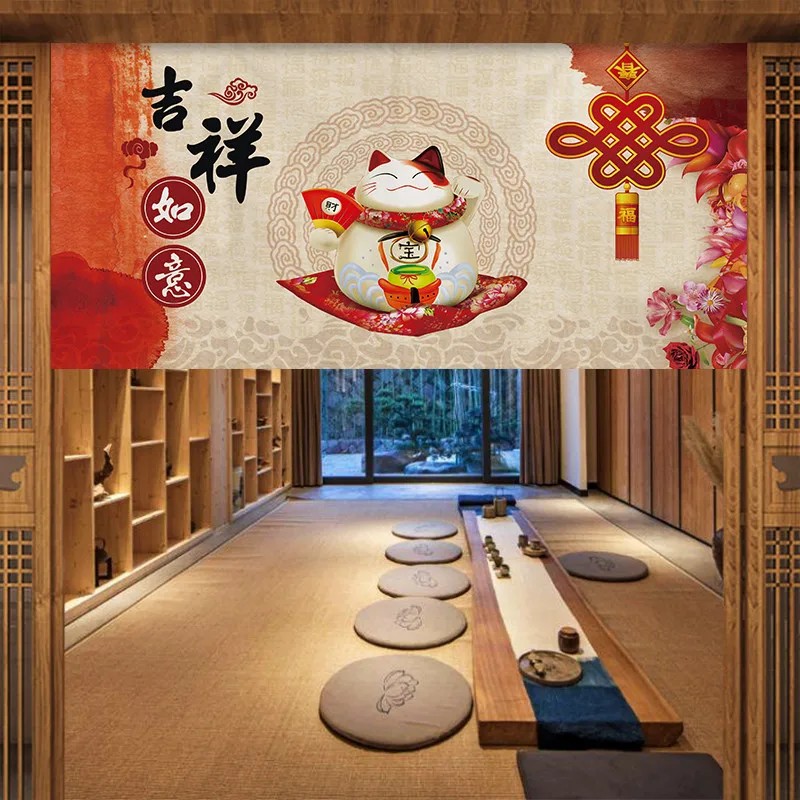 Commercial Printing Rates - VIKAMA Japanischer Fuji Kimono Noren Türvorhang